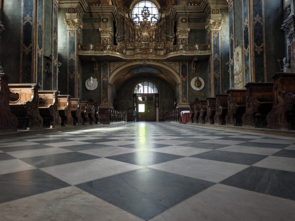 Blick zur Orgel im Brixner Dom